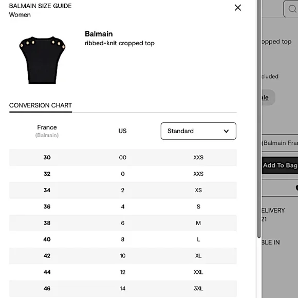 Balmain 6-Button Pointelle Knit Crop Top